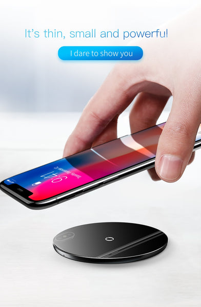 10W Qi Transparent Glass Wireless Charger