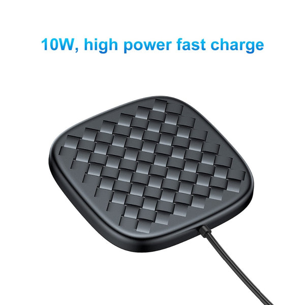 Luxury Grid Pattern Ultra Thin Wireless Charger